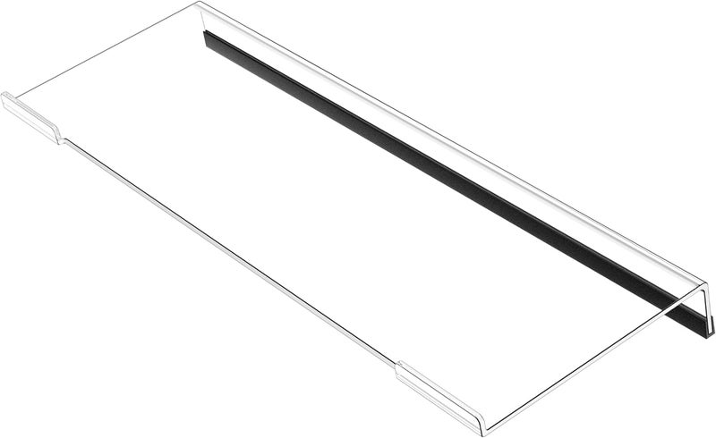 Egchi Computer Keyboard Stand PC Keyboard Stand, Acrylic Tilted Keyboard Stand for Ergonomic Typing Clear Keyboard Tray for Easy Typing and Working, Keyboard Holder with Silicone Non-Slip Case - Image 1